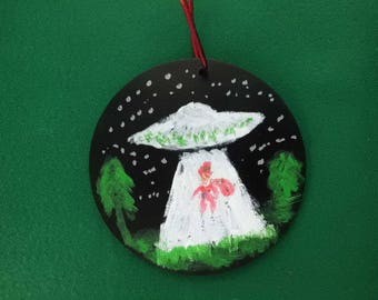 Beam Santa Up Ornament