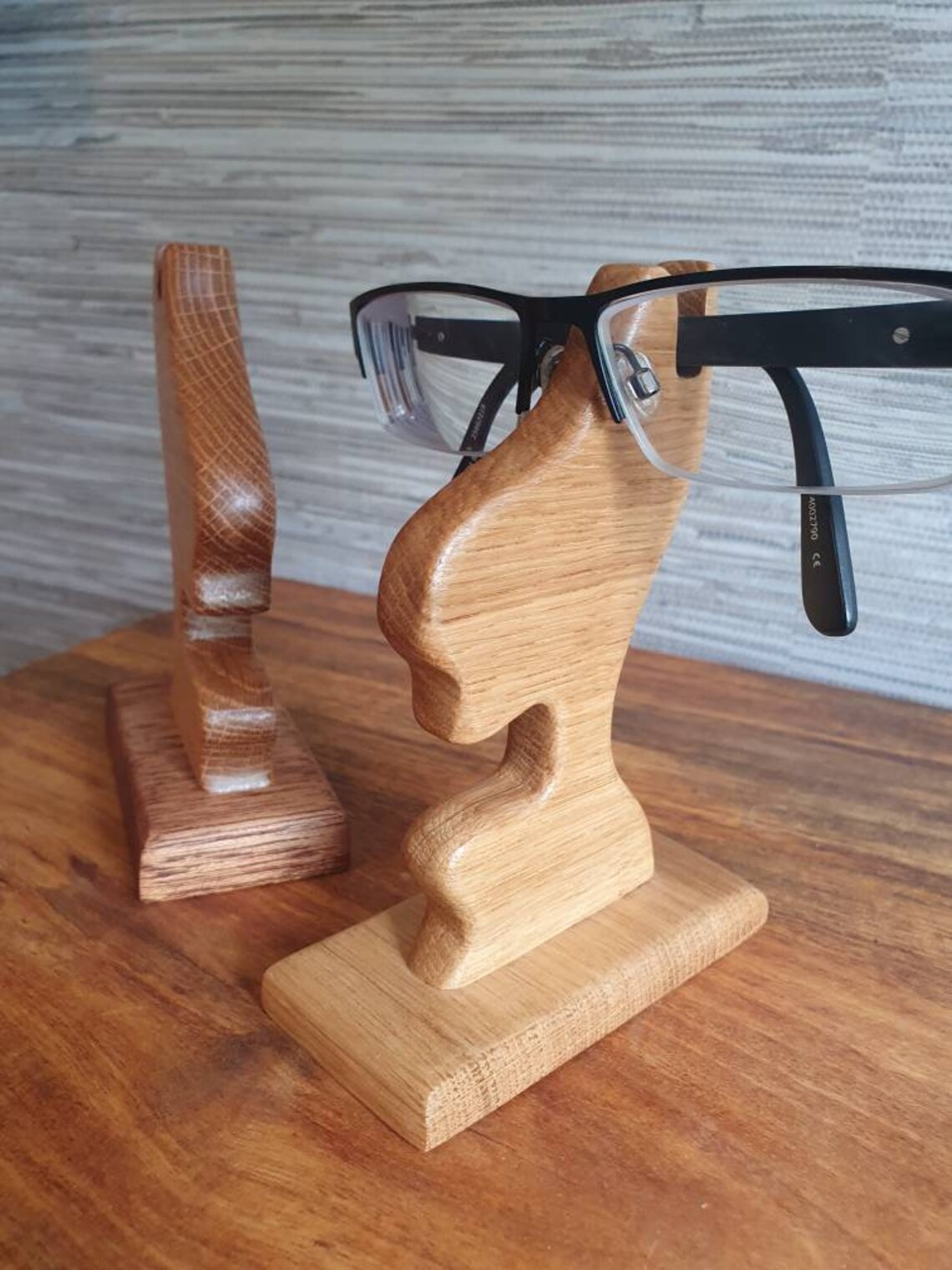 Support De Lunettes En Bois Sculpté Forme Girafe - Déco Bureau Ou Maison, Cadeau Original