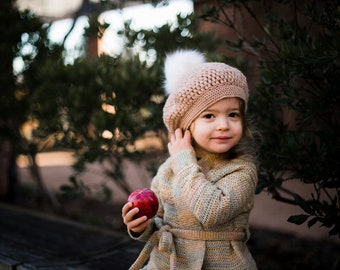 DIGITAL CROCHET PATTERN - Jeanne Beret sizes 0-3mo/3-6mo/6-12mo/toddler/child/adult/adult large