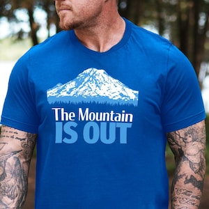 Mt. Rainier • The Mountain Is Out • Short Sleeve Jersey T-Shirt