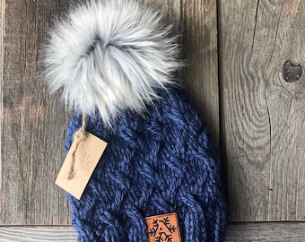 Patrón de gorro de punto / Gorro Ridgeline \ Patrón de tejido DIY apto para principiantes