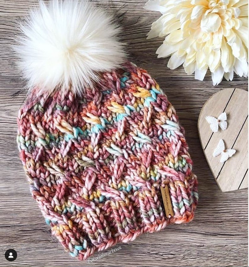 Knit Beanie Pattern / Ridgeline Beanie Beginner Friendly DIY Knitting Pattern image 4