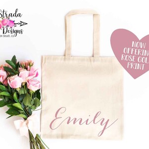 Name Tote Bag, Bridal Tote, Bride Bag, Bridesmaid Tote, Personalized Tote, Bachelorette Tote, Wedding Tote, Wedding Day Tote