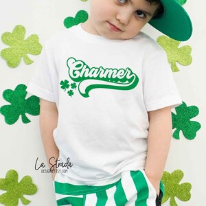 Chemise charmer Boy, tenue de la Saint-Patrick, tenue de la Saint-Patrick, chemise de la Saint-Patrick pour garçon, chemise de la Saint-Patrick pour enfants