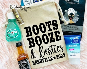 Boots Booze & Besties, Nashville Hangover Kit, Hangover Kit, Bachelorette Party, Nashville Trip, Nashville Bachelorette, Nashville Girls