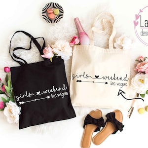 Destination Girls Weekend Tote Bags, Girls Weekend Tote, Bachelorette Weekend Tote, Personalized Tote, Bachelorette Tote, Bridesmaid Gift