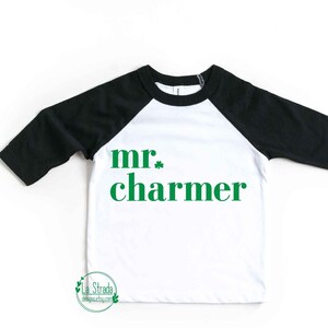 Chemise Mr. Charmer, Chemise de la Saint-Patrick, Saint-Patrick pour tout-petit, Tenue de la Saint-Patty pour garçon du 1er anniversaire, Chemise de la Saint-Patrick pour garçon