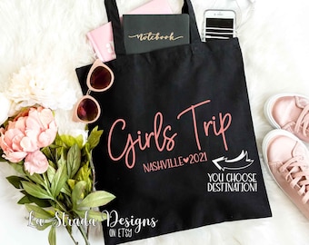 Destination Girls Trip Tote Bags Girls Trip Girls Weekend Tote