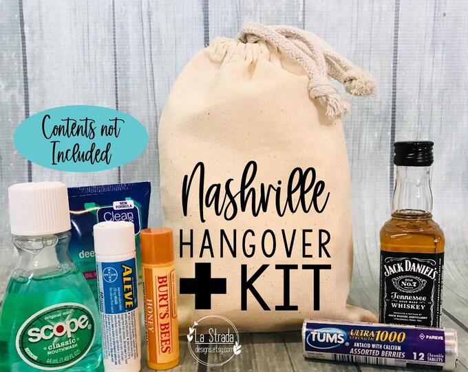 Vegas Hangover Kit Hangover Kit Bachelor Party Bachelorette - Etsy
