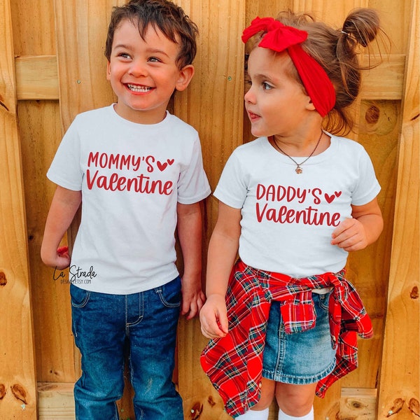 Daddy's Valentine, Mommy's Valentine, Girls Valentine Outfit, Boys Valentine Outfit, Valentine Sibling Sets, Valentine Shirts for Kids