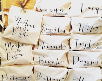 Bridal Tote, Bride Bag, Bridesmaid Tote, Bridesmaid Bag, Personalized Tote, Bachelorette Tote, Wedding Tote, Personalized Bag, Wedding Party