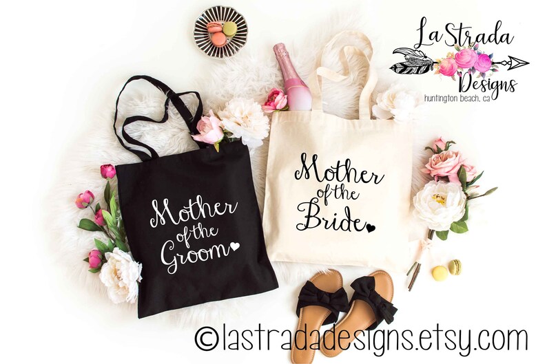 Mother of the Bride or Mother of the Groom, Bride Bag, Bridesmaid Tote, Bridesmaid Bag, Wedding Day Tote, Wedding Totes imagem 1