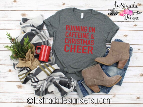 christmas technical running shirt