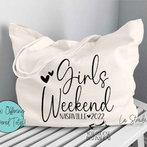 Destination Girls Trip Tote Bags, Girls Trip, Girls Weekend Tote, Girls Tote, Bachelorette Tote, Destination Girls Trip Bag, Girls Weekend