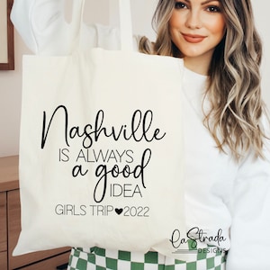 Nashville Girls Trip Tote Bags, Girls Weekend Tote, Nashville Tote, Personalized Tote, Bachelorette Tote, Nashville Bachelorette, Girls Trip
