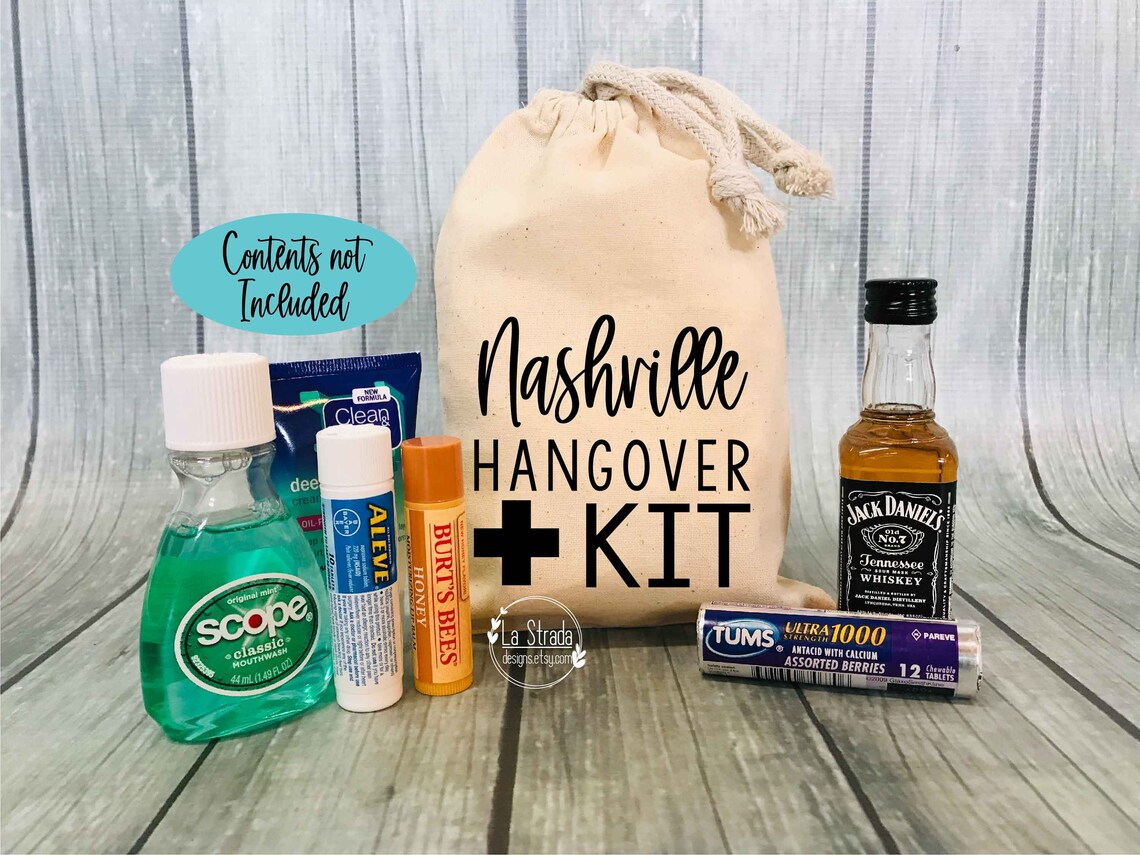 Nashville Hangover Kit Hangover Kit Bachelor Party - Etsy Sweden