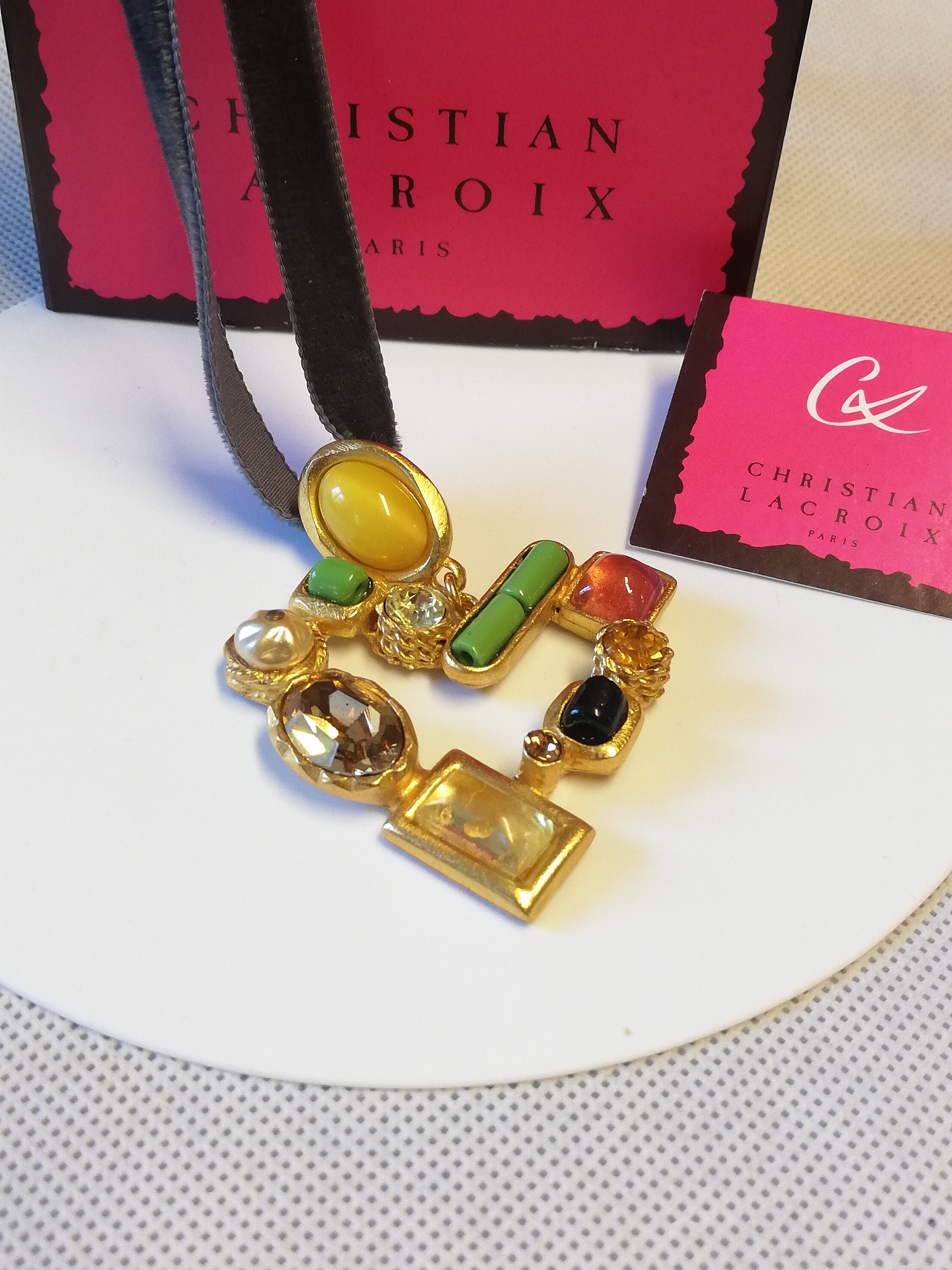 Christian Lacroix Necklace - Etsy Christian Lacroix Necklace - Etsy