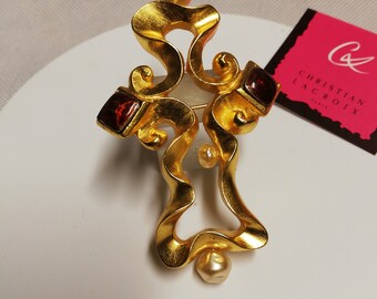 Christian Lacroix - ヴィンテージ クロス ブローチ - Etsy 日本