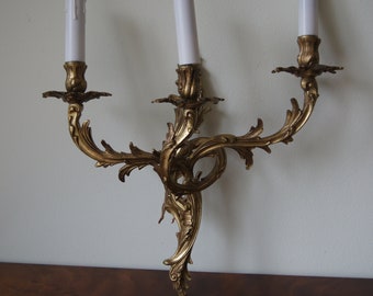 French Antique bronze sconce Wall Lamp