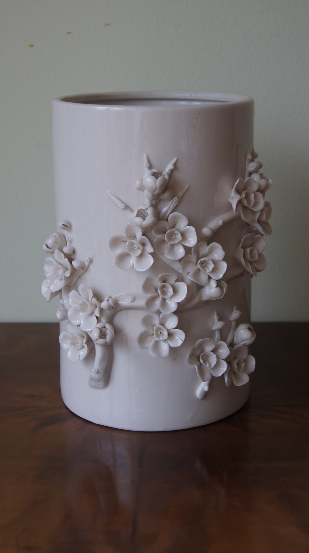 Vintage Vase White Porcelain Etsy