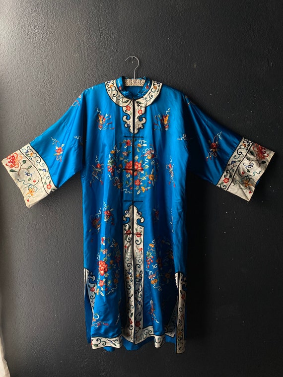 Silk hand embroidered coat jacket vintage 1930’s C