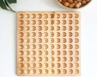 The Original Hundred board - hundred frame - 100 board - counting board - Montessori toy - math manipulative - Montessori materials