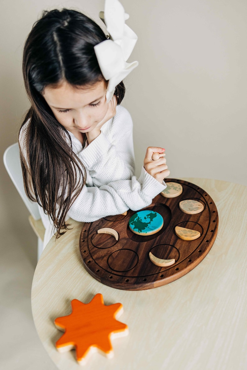 Moon phases puzzle moon decor Moon Calendar Moon phases total lunar eclipse supermoon image 7