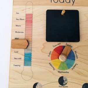 Wooden perpetual calendar, Perpetual calendar, wood calendar, Waldorf calendar, Montessori calendar, homeschooling calendar image 8