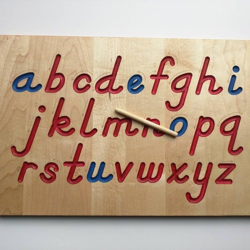 Alphabet Tracing Board With Guided Arrows Regular Print Font - Etsy