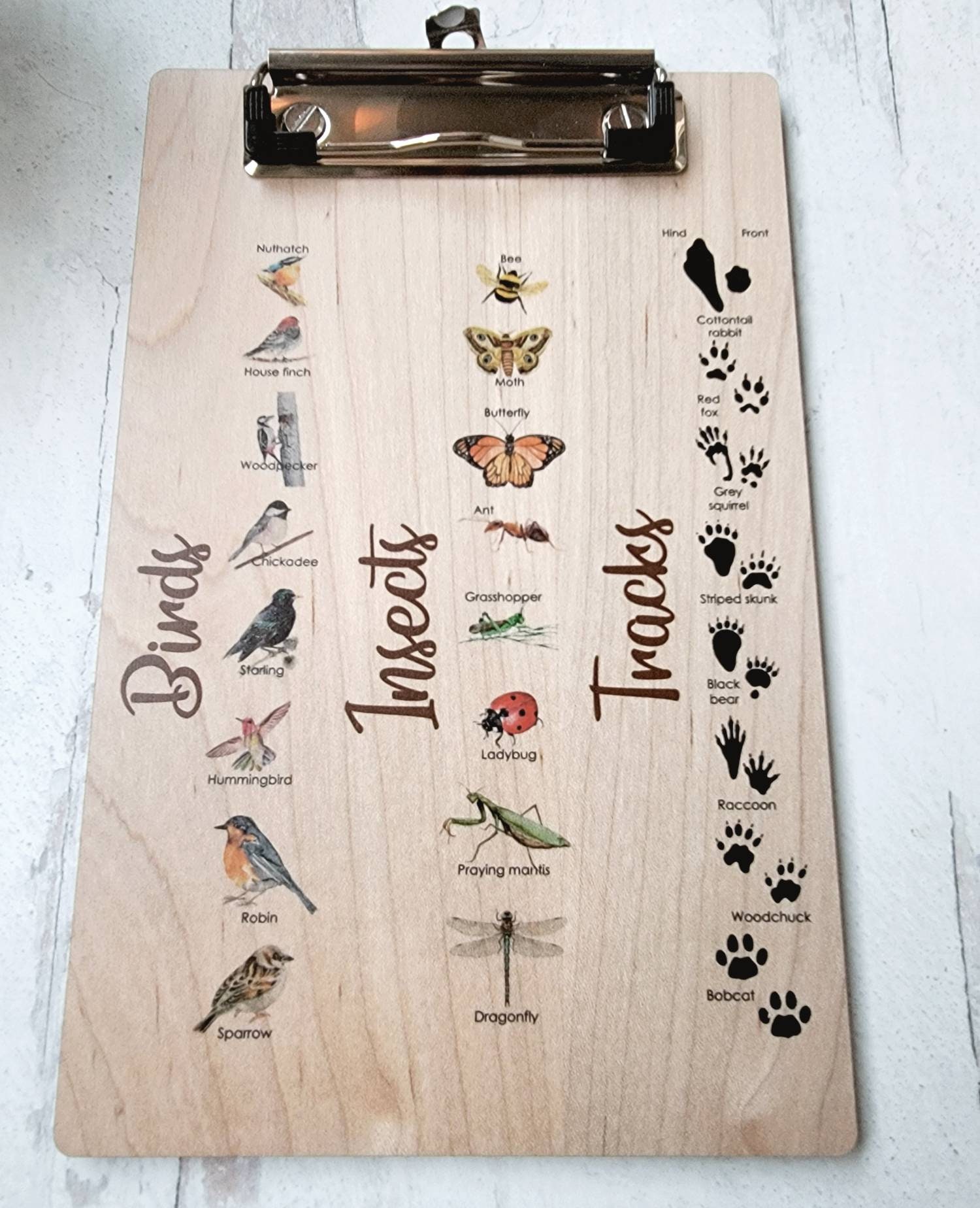 Explorer Clipboard Nature Clipboard Wooden Clipboard Little Etsy