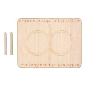 Alphabet 8 board - dysgraphia writing board - alphabet tracing board - lazy 8s - handwriting board