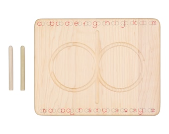 Alphabet 8 board - dysgraphia writing board - alphabet tracing board - lazy 8s - handwriting board