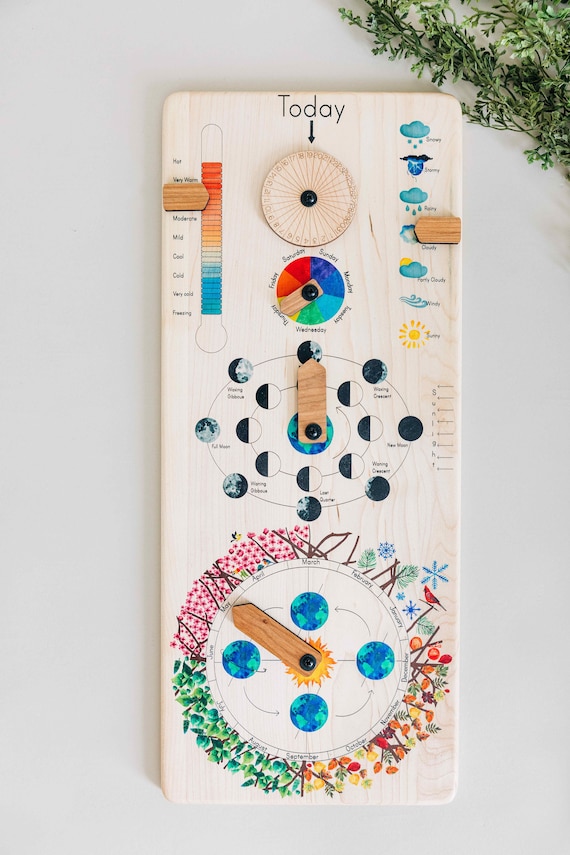 Wooden Perpetual Calendar, Perpetual Calendar, Wood Calendar, Waldorf  Calendar, Montessori Calendar, Homeschooling Calendar - Etsy