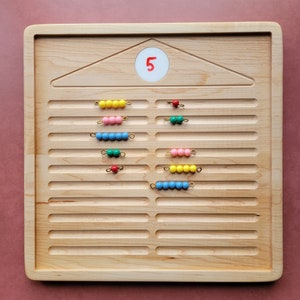 Montessori bead house - Monteasori number bars - Number bonds - Number decomposition - Number sense - Make ten - Kindergarten math