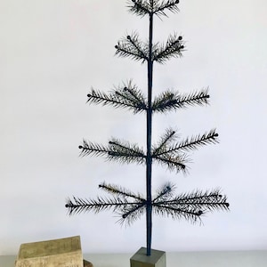 Halloween German Goose Feather BlackChristmas Tree
