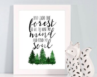Into The Forest I Go Etsy