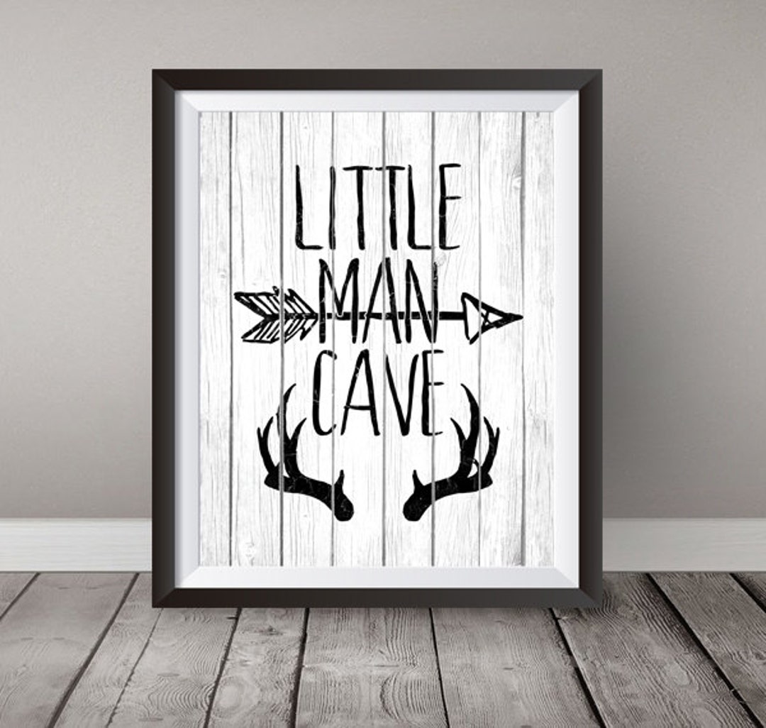 Instant Download Little Man Cave 8x10 Arrows Nursery Art - Etsy