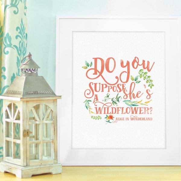 Do You Suppose Shes a Wildflower Print - Etsy