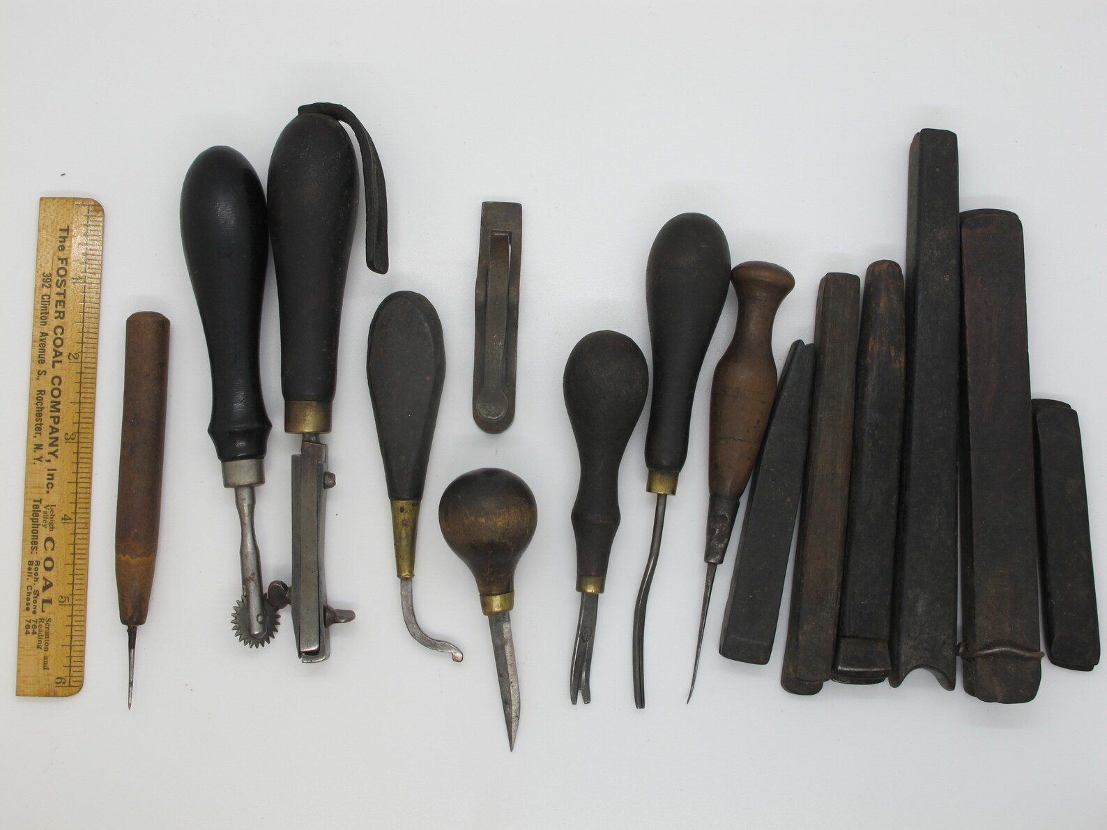 15 Vintage Leather Working Tools edgers stitch marker and Etsy