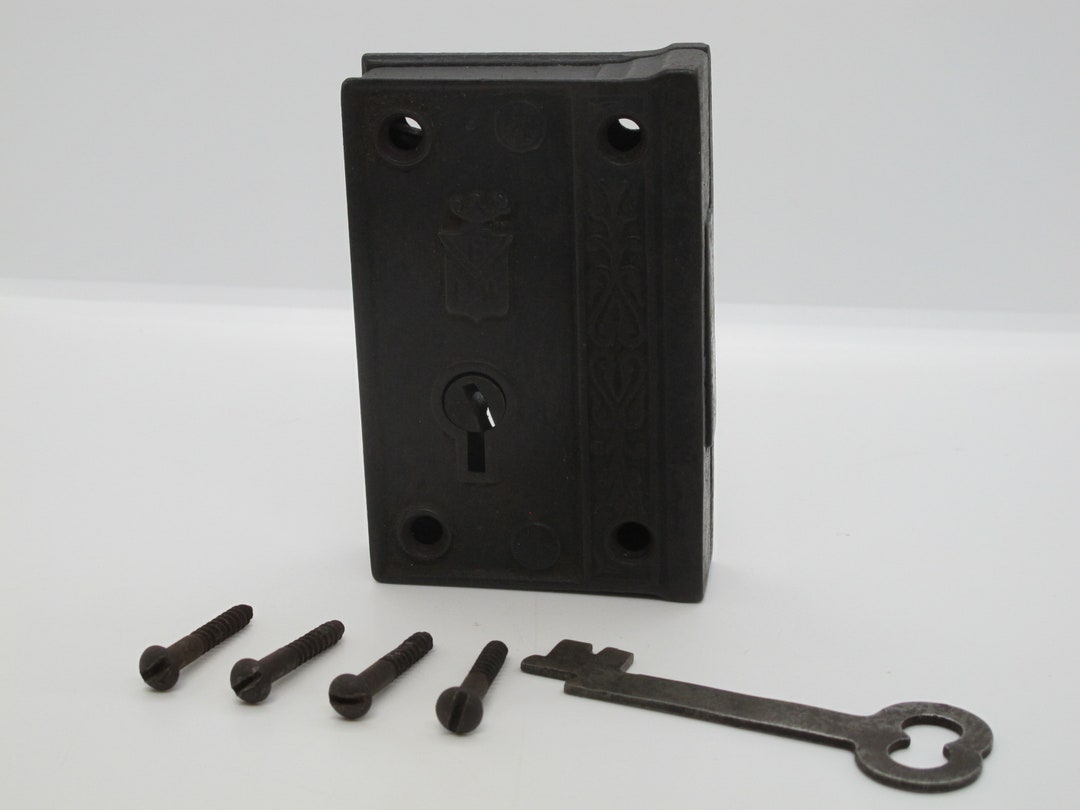 Bradford Lock Works Cast Iron 1863 Civil War Mortise Door Lock Etsy