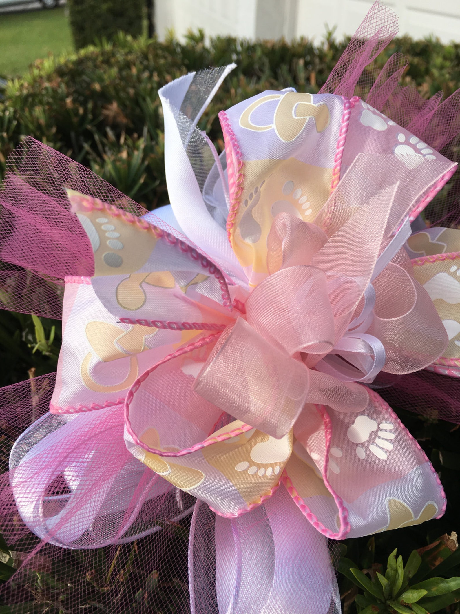 Baby Bow Baby Decor Girl Bow Girl Decor Baby Shower Baby Etsy