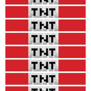 Mine Block Inspired, TNT tags or labels, Perfect for Licorice bundles, DIY, Printable, Digital Download