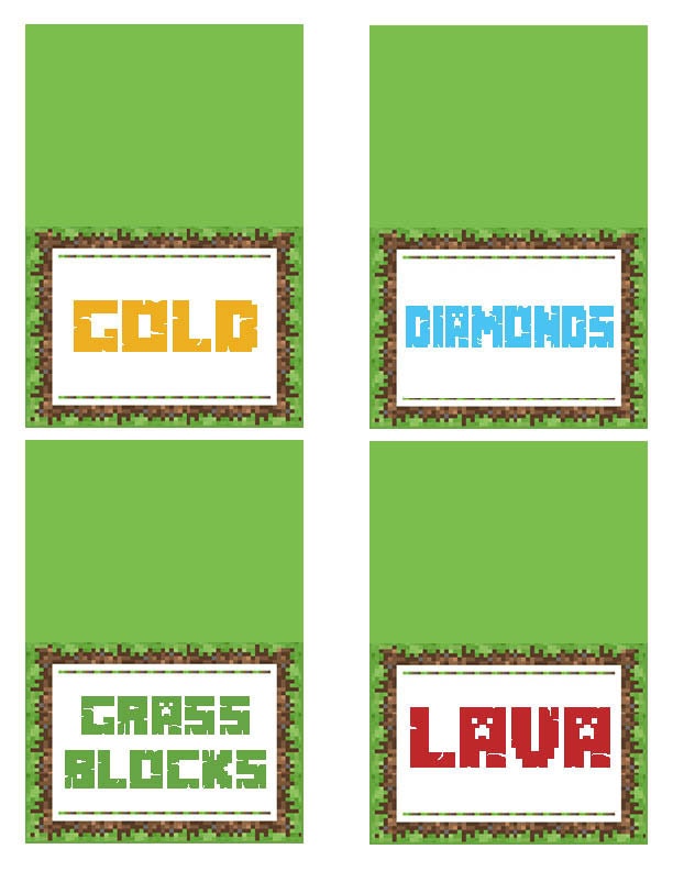 24 Printable Food Tents