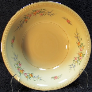Homer Laughlin Eggshell Georgian Cashmere Round Vegetable Serving Bowl 8 1/2&quot; Excellent