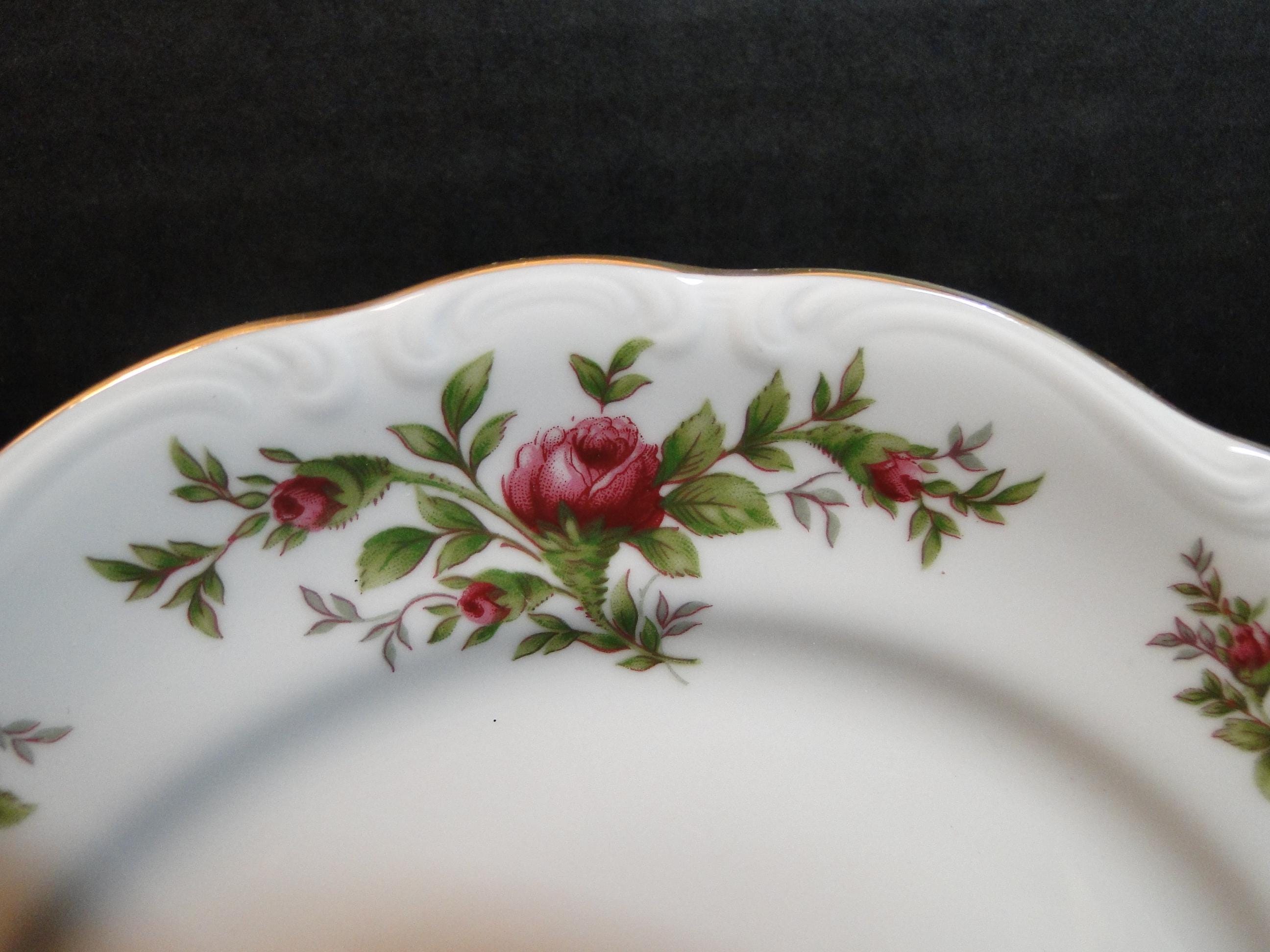 Johann Haviland Traditions Moss Rose Salad Plates 7 3/4