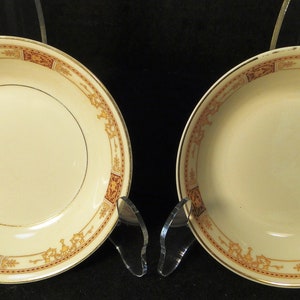 Syracuse China Calhoun Berry Bowls 5&quot; Fruit Dessert Old Ivory Set of 2 Excellent