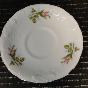 Royal Kent Moss Rose Demitasse Saucer 5 1/2&quot; RKT8 Poland Excellent