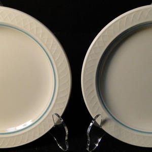 Homer Laughlin Gothic Teal Green Bread Plates 6 1/4" Restaurant Ware Set of 2