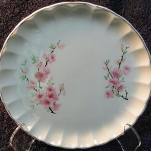 W S George Bolero Peach Blossom Salad Plate 7 1/4&quot; Pink Excellent