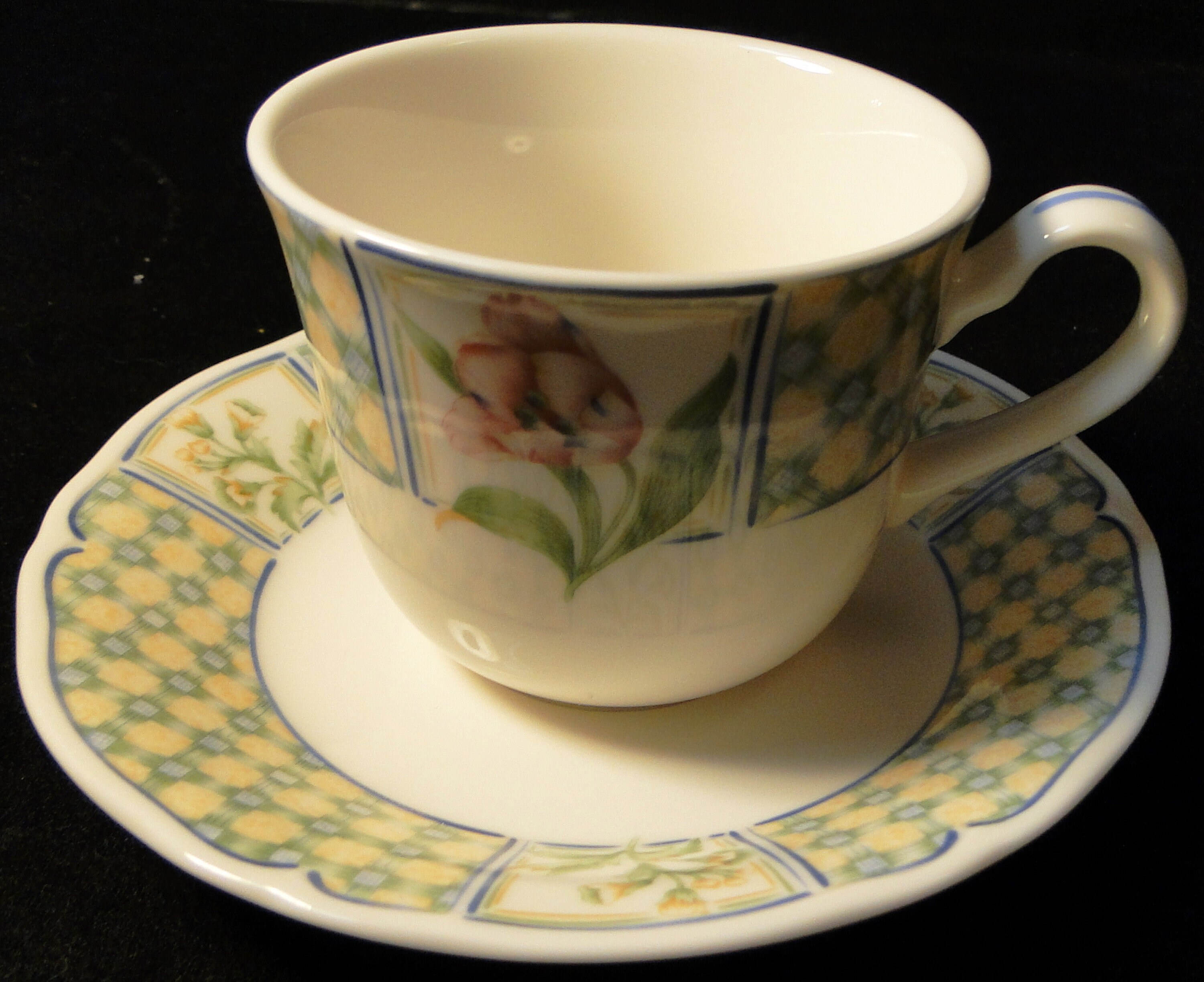 Noritake Sonoma Trellis Tea Cup Saucer Sets 9233 Homecraft Etsy